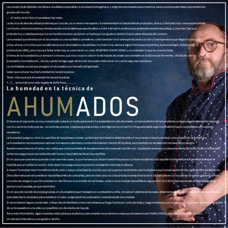 La humedad en la técnica de ahumados