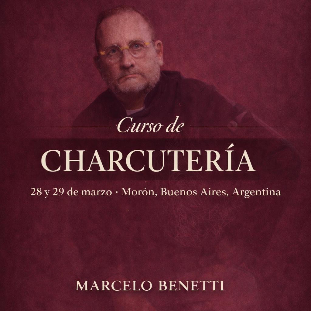 CURSOS CHARCUTERÍA PROFESIONAL Y AVANZADO 28 Y 29 DE MARZO 2026 MORÓN BS AS